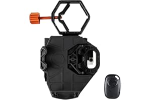 Celestron 81038 NexGo DX Universal Digiscoping and Astroimaging Smartphone Adapter Kit with Bluetooth Remote - Connects Your Smartphone Camera to an Eyepiece to Capture Images and Video, Black