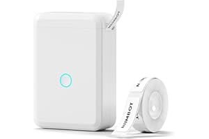 NIIMBOT D110 Etiquetadora, Impresora térmica pequeña con Etiquetas de 15 x 30 mm, Impresora portátil, Conexión Bluetooth, Blanco