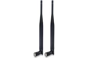 Nelawya Antena WiFi RP-SMA 6 DBI Dual Band 2.4 GHz 5.8 GHz Antena MIMO para enrutadores WLAN, PC, Adaptador USB, Tarjetas PCI-E, cámara IP de Seguridad, Drones y compilación PS4, Extensor inalámbrico