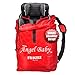 CAR SEAT TRAVEL BAG Cover - DURABLE Polyester with SHOULDER STRAP, Water Resistant, Lightweight - Great for Airport Gate Check and Storage - Fits Carseats, Booster & Infant Carriers by Angel Baby