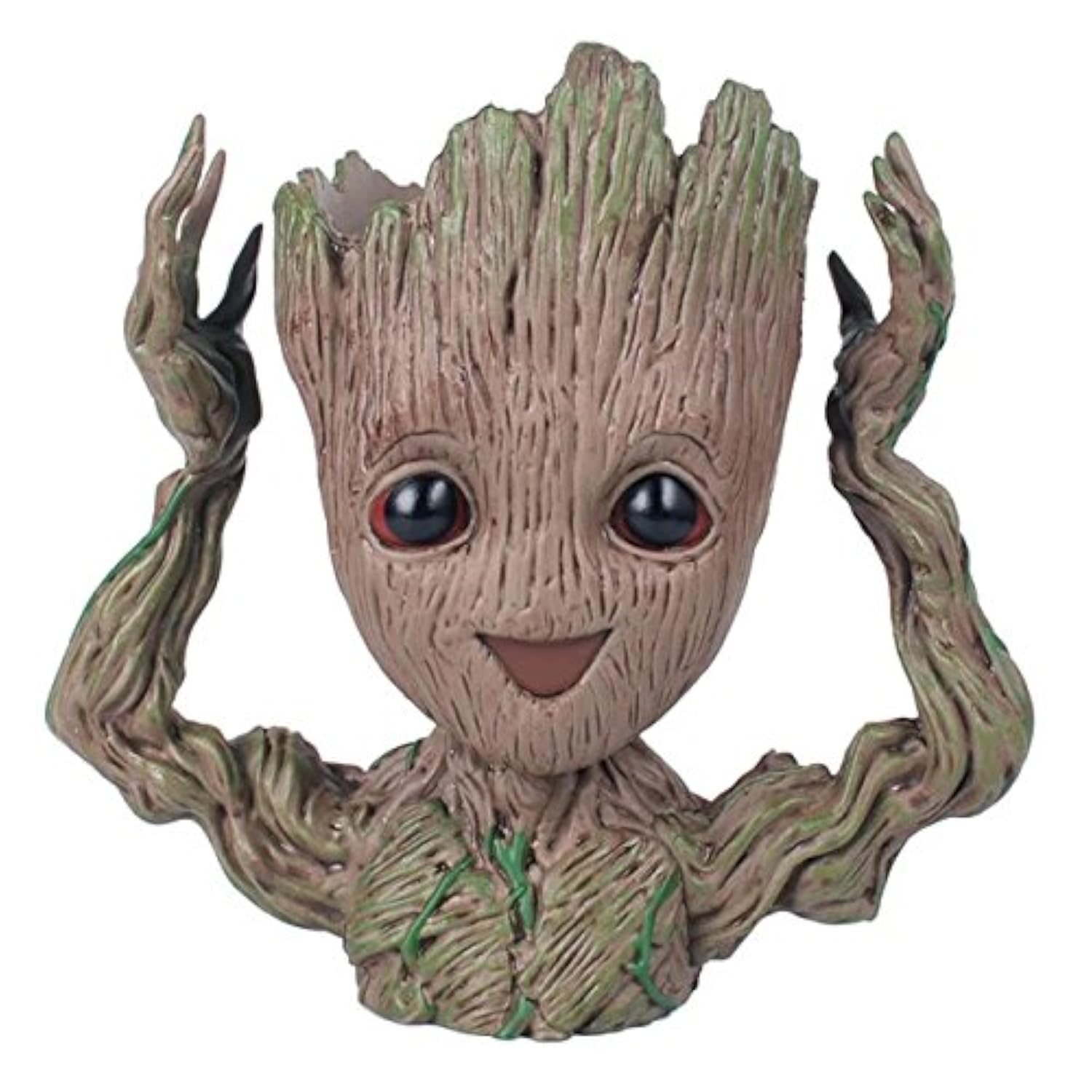 Asamoom Baby Groot Pot De Fleur Figurine Daction Marvel De Guardians Of The Galaxy Pour Plantes Et Stylos Je Sappelle Bebe Groot Parfait Comme Cadeau Jardin Jardinage