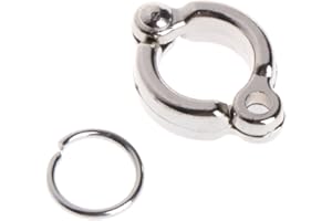 WOEIFGV Anillos de metal para patas de loro, pie de apertura activa para pájaros pequeños y grandes, clips de aleación para loros que vuelan fuera