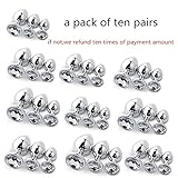 Stainless Steel Metal B-ütt an-âl Pl-ùg 3 piece set diamond