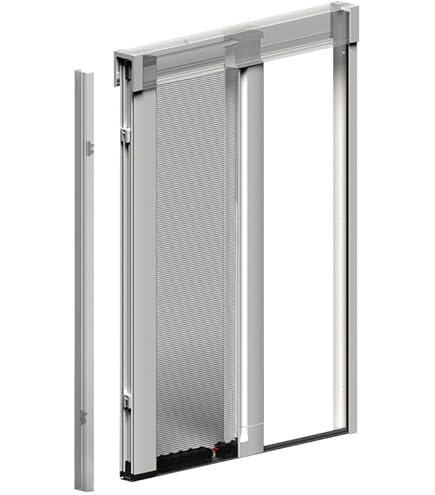 Zanzariera Finestra A Rullo Scorrevole Verticale Riducibile In Alluminio Vernici - Foto 9