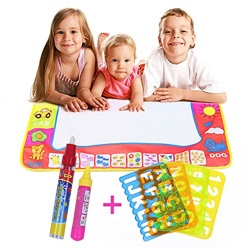 Tourwin Tavoletta da Disegno Cancellabile con 2 Penna Magica,Pittura Mat, Doodle Lavagna Bambini Giocattolo Educativo,Painting Writing Board,Regalo per Bambini 31.5 x 23.6 inch