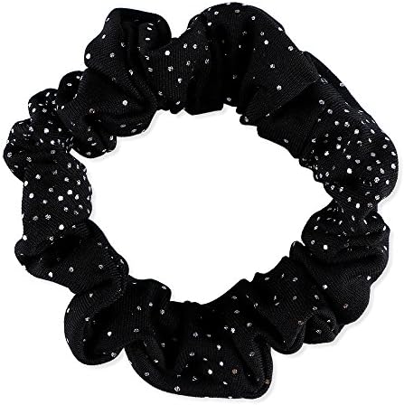 ZNYUN One-piece Sparkle Dancing Athletic Leotard Biketard for Little Girl Scrunchie Black