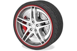 OCC MOTOR SPORT CAR ALLOY WHEEL RIM PROTECTORS - ALLOY RIM PROTECTORS RED 6 METRES