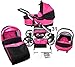 Pram - Pushchair Car Seat Carrycot Set Hubi 3 in 1 set (V31)