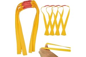 Qiwenr Goma de Repuesto para Caza, 3 Piezas Planas Cuerdas de Caza Tiras