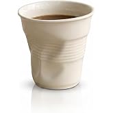 ARVALE Buruşuk Kupa Fincan Seramik El Yapımı Tasarım Mug Kahve Bardağı (1, K&uuml;&ccedil;&uuml;k)