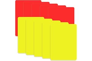 WANTUSHUI 10 Stück Schiedsrichter Karten,Fußball Schiedsrichter Set,Gelbe und Rote Karte Fußball Schiedsrichterkarten,Rote und Gelbe Karte Fußball Kinder,Gelbe Karte Rote Karte,Schiri Karten