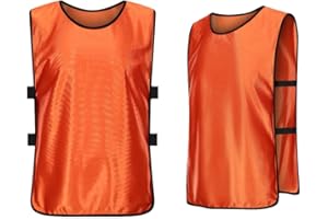 Cheuling 12 Stück Sport Trikot Leibche Fußball Trainingsleibchen für Kinder und Erwachsene, Markierungshemd Trainingsleibchen Team-Spiel Bibs für Herren Damen Senioren Junioren
