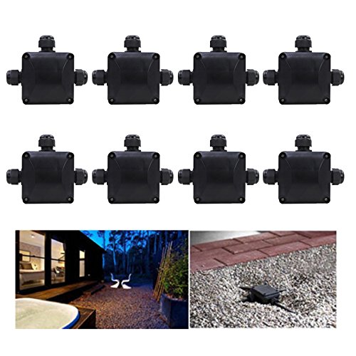 Caja de derivación de HJ®, sujeción con 3 conexiones de cable, resistente al agua