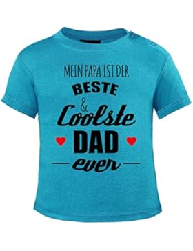 Mikalino Baby T-Shirt Mein Papa ist der beste und coolste Dad kurzarm