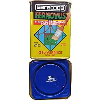 Vernice Gel Antiruggine Fernovus 2,5 Litri, Colore Nero Antico Micaceo - Applicazione Diretta Sulla Ruggine