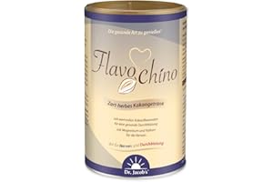 Dr. Jacob's Flavochino puszka 450 g I delikatny napój kakaowy I z lawanolami kakaowymi dla zdrowego ukrwienia I z minerałami dla dobrego nerwów i prawidłowego ciśnienia krwi I bez dodatku cukru