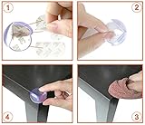 [12 Stück] Eckenschutz und Kantenschutz,CANWN Transparent Stoßschutz für Tisch und Möbel Ecken Weicher Geruchsneutral Tischkantenschutz für Baby und Kinder - 6