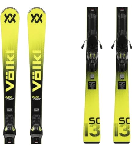 Völkl RACETIGER SC Yellow+VMOT 11 GW BLK - 160 : Amazon.de: Sport