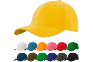 4sold Cappellino Uomo Donna 100% Cotone Leggero e Traspirante con Visiera Regolabile – Berretto Estivo Casual Sportivo per Tempo Libero, Golf, Viaggi