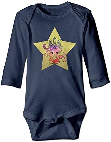 Satanic Goat Baphomet Star Baby Bodysuits Long Sleeve For Unisex Boys Girls 100% Cotton 6 M