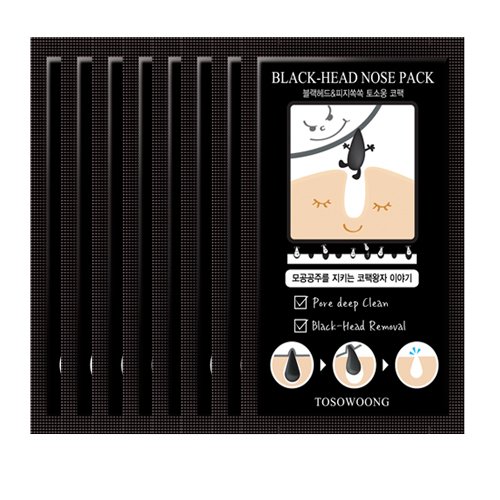 [Tosowoong]Blackhead Nose pack/8sheet x 4box total 32sheet/pore/reduce blackheads/cosmetics