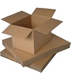 Single Wall Shipping Cardboard Boxes, Mailing Postal Gift Cuboid - View #8
