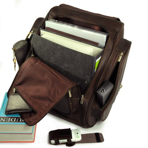 Sehr großer Lederrucksack Größe XL / Laptop Rucksack bis 15,6 Zoll, für Damen und Herren, in verschiedenen Farben, Jahn-Tasche 709 - 5