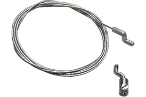 cyclingcolors lawnmower inner throttle clutch cable with cable clamp Z end wire stop repair lawn mower