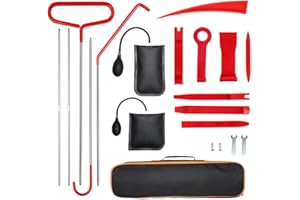 HEYOUTH Kit Ouverture Porte Voiture,Outil Demontage Garniture,Outil Demontage Garniture voiture,20Pièces Outils de Retrait de Garnitures avec Pompe à Air pour Ouverture de Portière Kit Réparation de Voiture