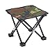 Produktbild Kingwon Mini Outdoor Klappstuhl,Portable Lightweight Falten Camping Hocker,für Camping,Angeln,Reisen,Wandern,Picknick und Strand Rest, Unterstützung Sitzendes Gewicht bis zu 220lbs / 100kg,mit Tragetasche- Camo Olive