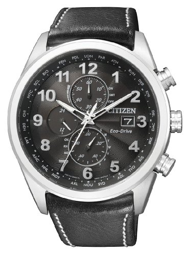 Citizen Herren-Armbanduhr Analog Quarz Leder AT8011-04E