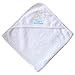 Baby Boys & Girls Personalised Name Super Soft Hooded Bath Time Towel (Blue Embroidery)