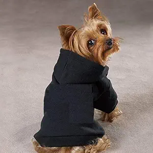 Pets Empire Pet Dog Jumpsuit Hood Cat Sweater Puppy T-Shirt Warm Hoodies Coat (Black, 12no XXS)