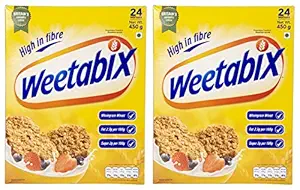 WEETABIX HIGH in Fiber WEETABIX, 450 Grams (Pack of 2)