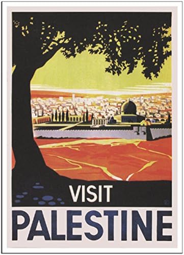VISIT PALESTINE Travel Poster by Franz Kraus 1936 - A4 Glossy Finish (210 x 297mm)