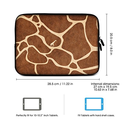 SIDORENKO Tablet PC Tasche f  r 10 - 10 1 Zoll   Universal Tablet Schutzh  lle   H  lle Sleeve Case Etui aus Neopren  Braun