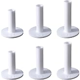 6 Rubber Golf Tees, Accessories for White Golf Balls in DET Shape, Soft | Soft rubber tea with different sizes for indoor and