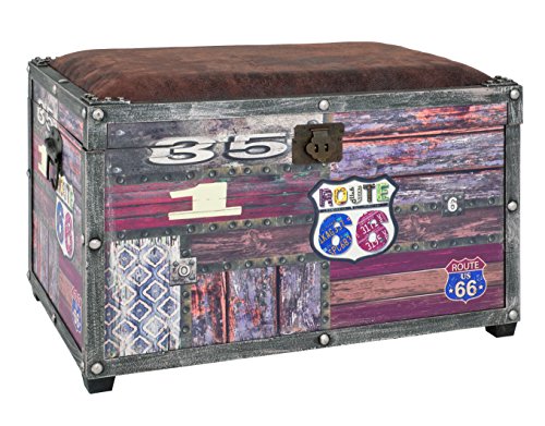HAKU Möbel 30994 Sitztruhe, vintage , 40 x 65 x 42 cm