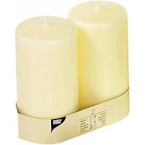 Papstar Velas Color Marfil (80x150 Mm) – 7 Horas De Combustión, Perfectas Para Celebraciones Y Decoración