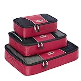 eBags Packing Cubes - 3pc Set (Raspberry)