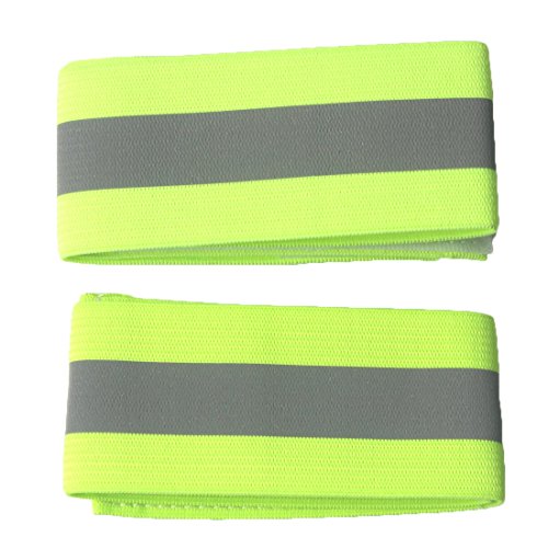 Andux Reflektorband 2xStück Leuchtband mit Klettverschluss