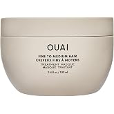 OUAI Treatment Mask for Fine to Medium Hair Travel Size Hair Mask for Repair, Hydration and Shine with Shea Butter, Keratin a