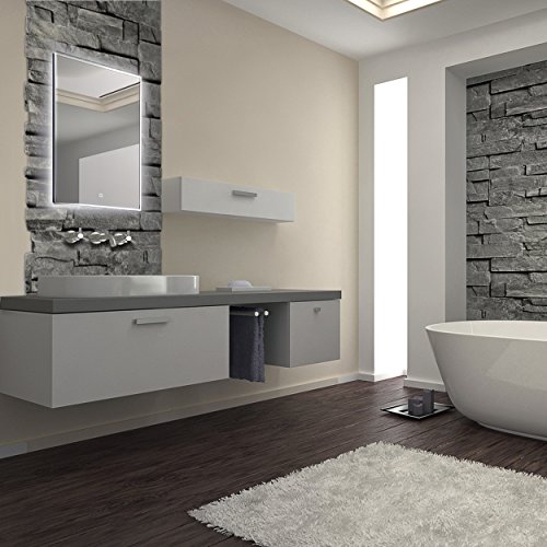 LED Wandspiegel 60x80cm Touch Sensor Badspiegel Hängespiegel Leuchtspiegel