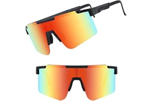 mizikuu Polarisiert Fahrradbrille, Sonnenbrille Fahrrad Rennrad Schnelle Brille Schutzbrille Sportbrille UV400 Verstellbarem für Ski Radfahren Fischen Laufen Wandern Outdoor Sports