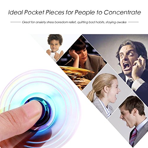 Hand Spinner, CrazyFire Fidget Hand Spinner SpielzeugAluminium Legierung Kugellager Speed Focus Spinner für Stress und Angst Relief Kinder und Erwachsene - 4
