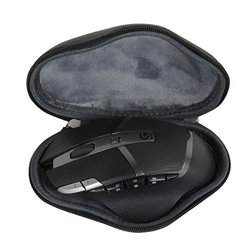Hermitshell Travel EVA PU Lagerung Tasche Schutz hülle Etui Tragetasche Beutel Compact Größen und karabiner für Logitech G602 Wireless Gaming Mouse Maus - 4