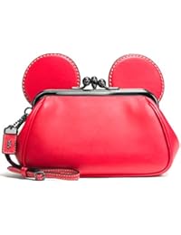 Coach - Cartera de mano con asa de Piel para mujer rojo Red