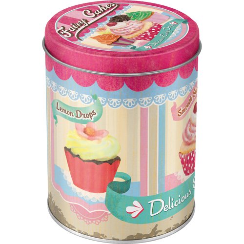 Nostalgic-Art 30518 Home und Country Fairy/Cup Cakes, Vorratsdose Rund - 3
