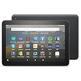 Fire HD 8-Tablet, 8-Zoll-HD-Display, 32 GB, Schwarz, Mit Werbung, für Unterhaltung unterwegs
