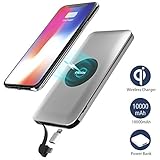 Power Bank con ricarica wireless: le migliori da comprare 2 Caricatore Wireless Power Bank,Wofalo Caricabatterie Portatile 10000mAh Batteria Portatile, con Micro usb e Collegamento Lighting Adattatore per iPhone X,iPhone 8,Samsung Galaxy S8/Note 8